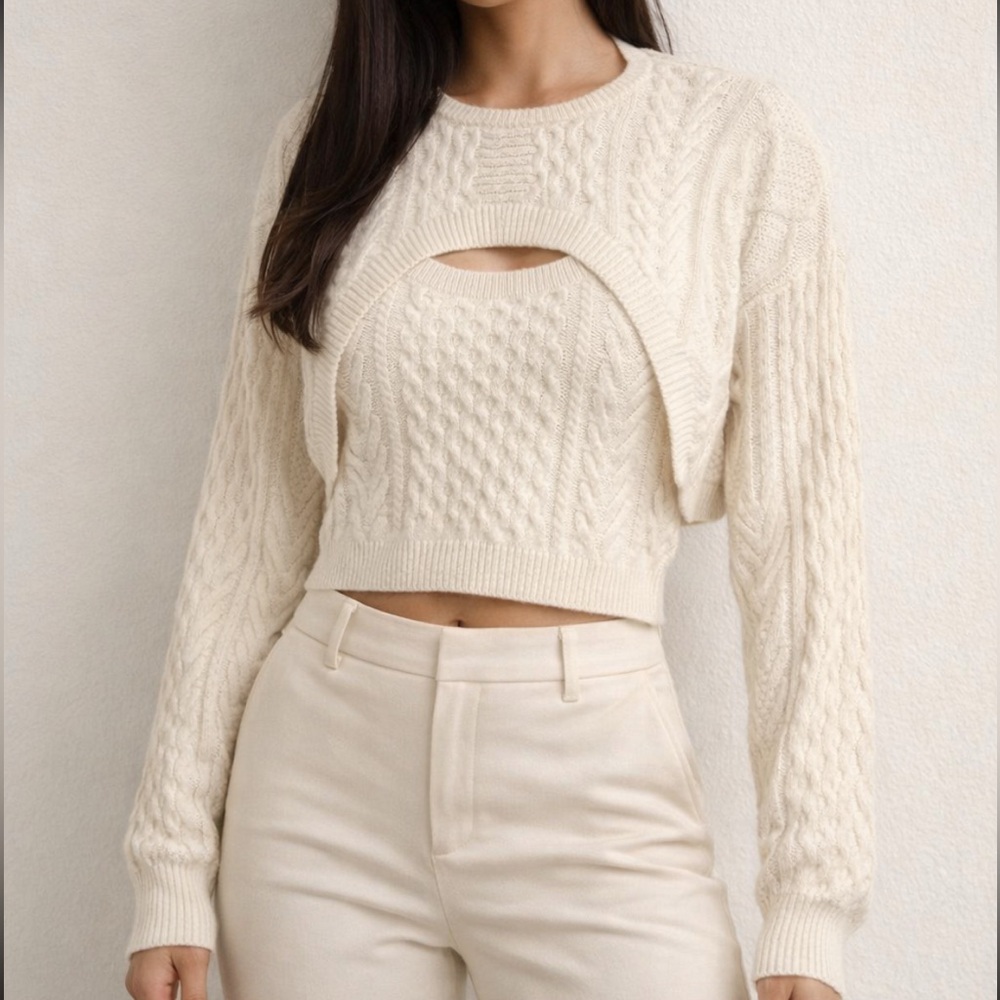 Bacio Knit Sweater with Tank